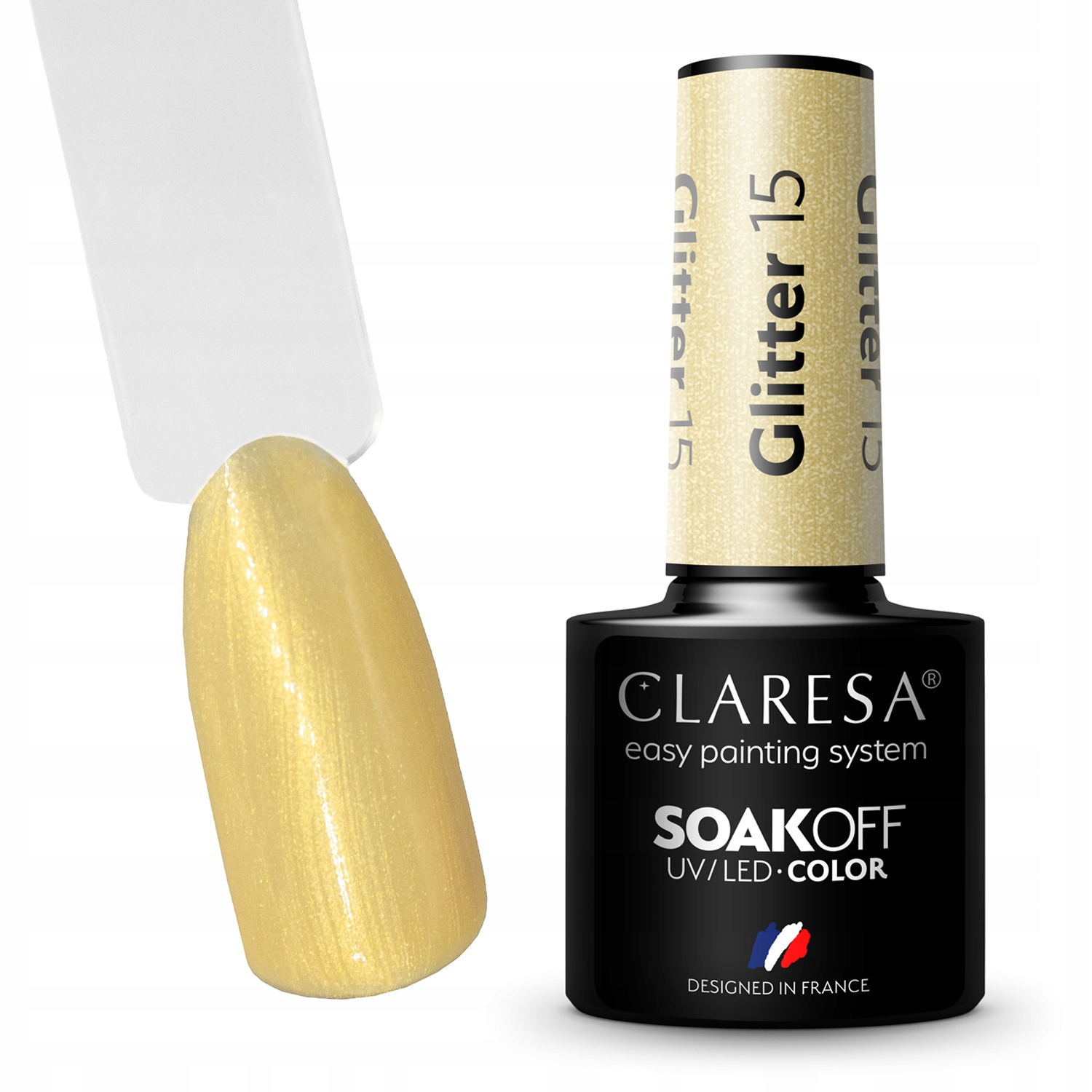 

Claresa Lakier Hybrydowy Brokatowy 5ml Glitter 15