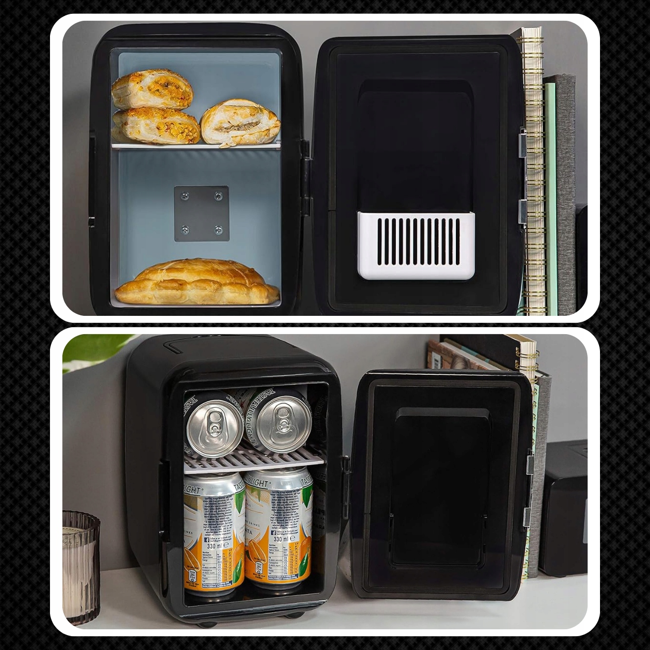 LODÓWKA TURYSTYCZNA PRZENOŚNA 12V 2w1 4L 220-240V DO SAMOCHODU DO DOMU Pojemność 4 l