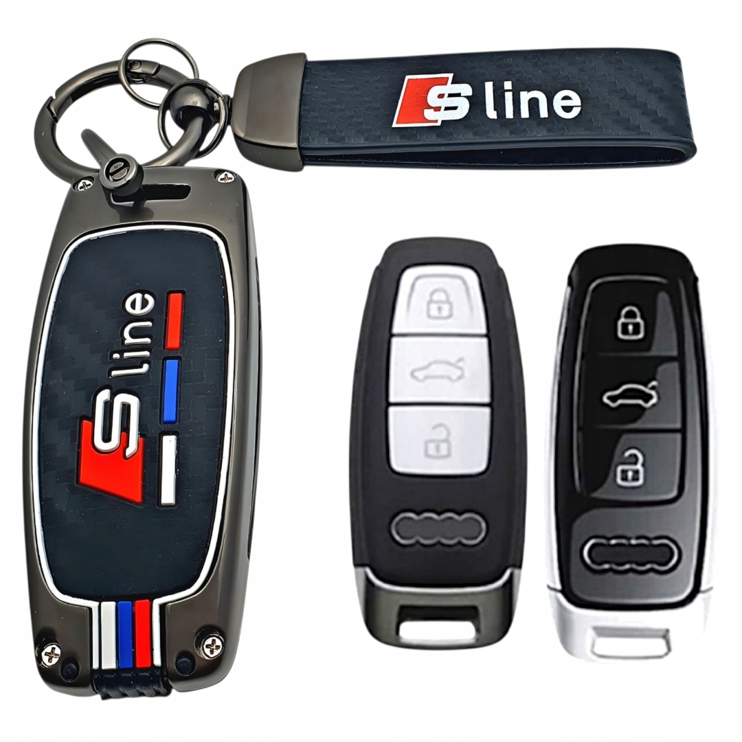 Etui Obudowa Z Breloczkiem Do Kluczyka Audi A3 A6 C8 A7 Q7 Q8 E-tron