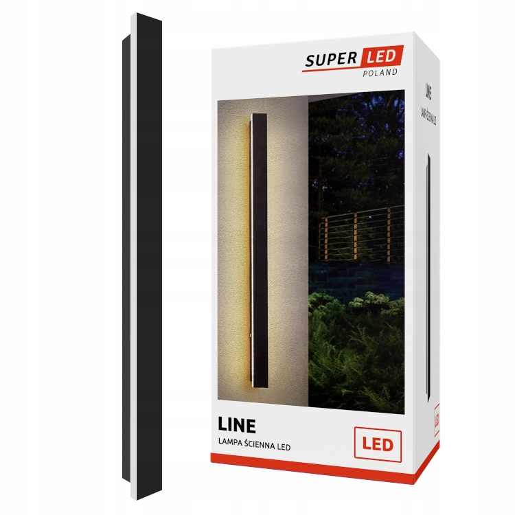 Kinkiet Lampa elewacyjna Led ścienna 32W 3250 lm 100 cm SuperLED