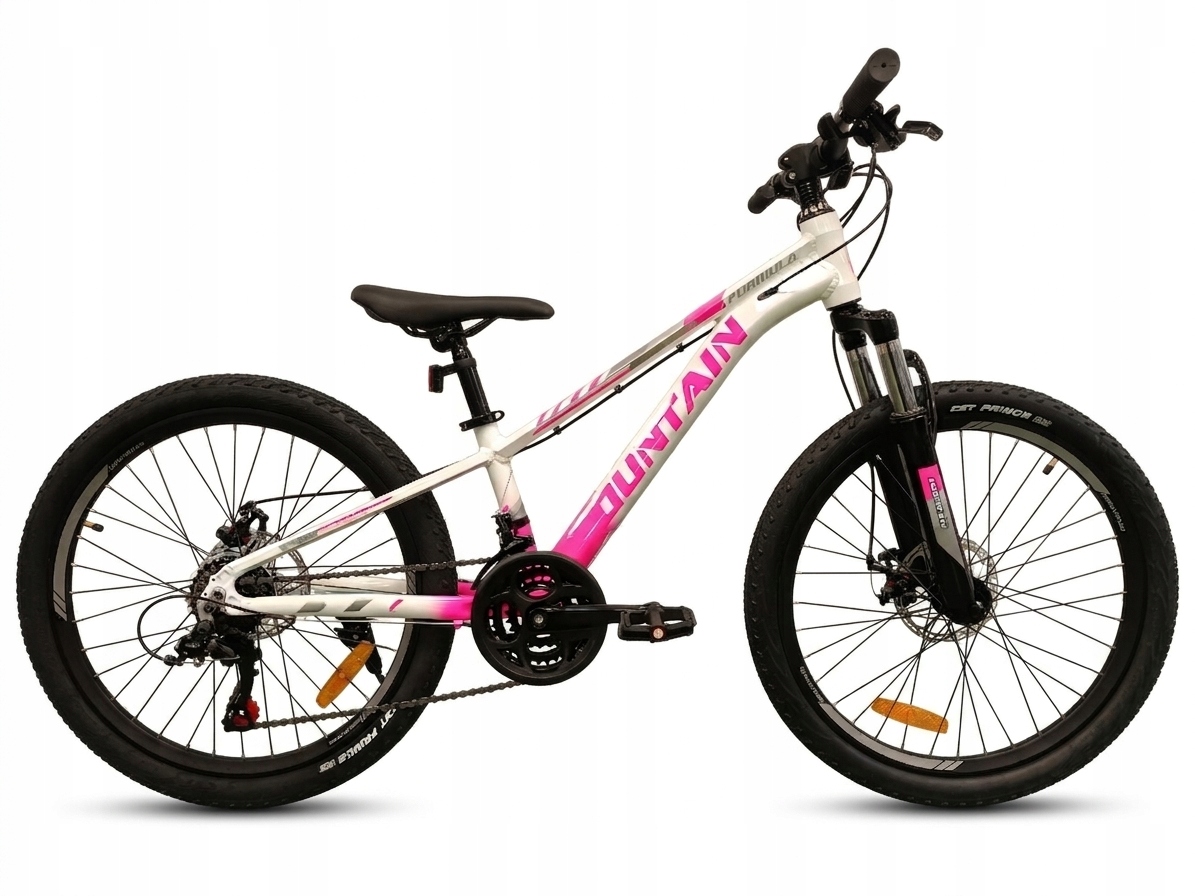 Rower górski dziewczęcy Mountain 24" rama alum.11" 120-145cm Tarcze