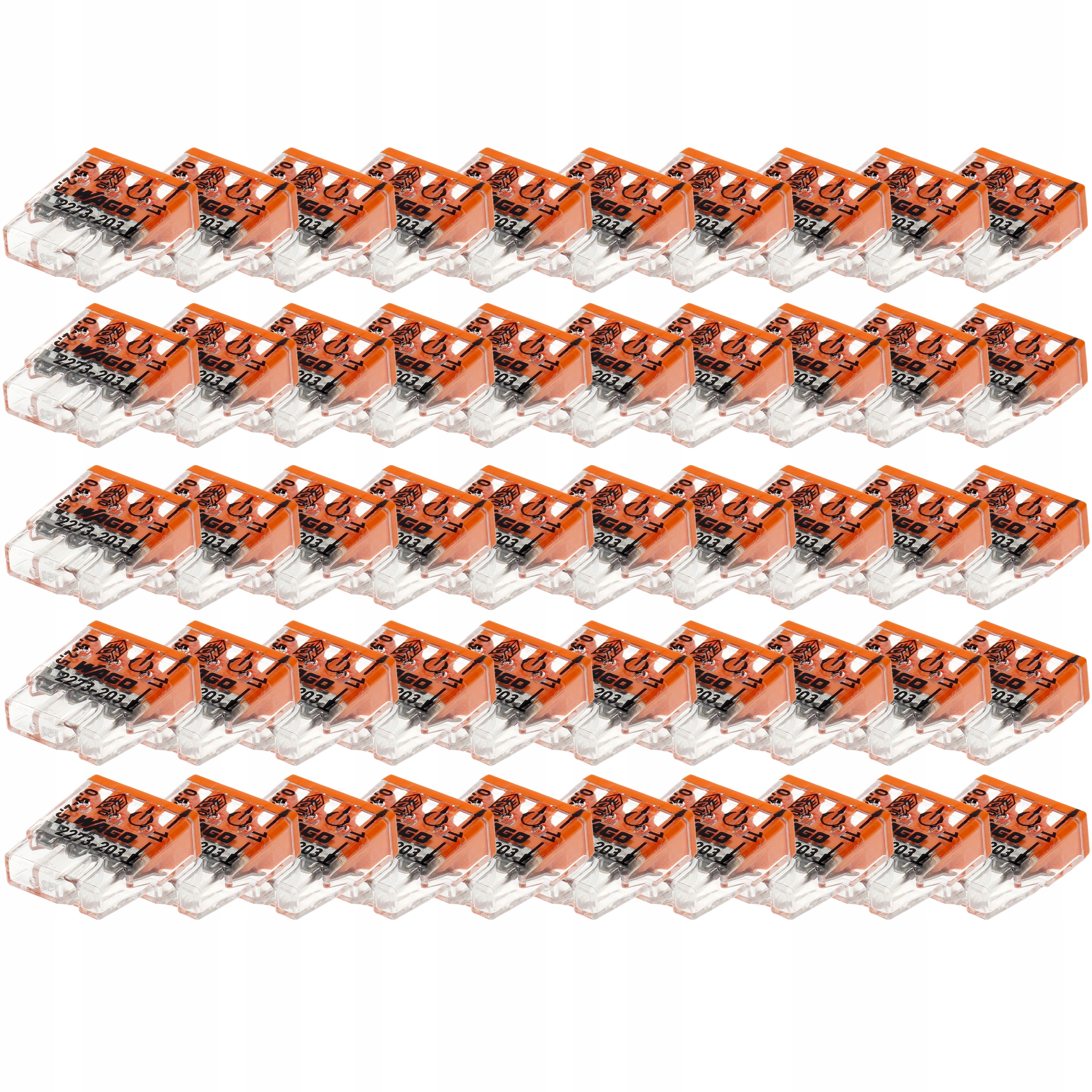 

50x Wago 2273-203 Szybkozłączka 3x2,5 Złączka