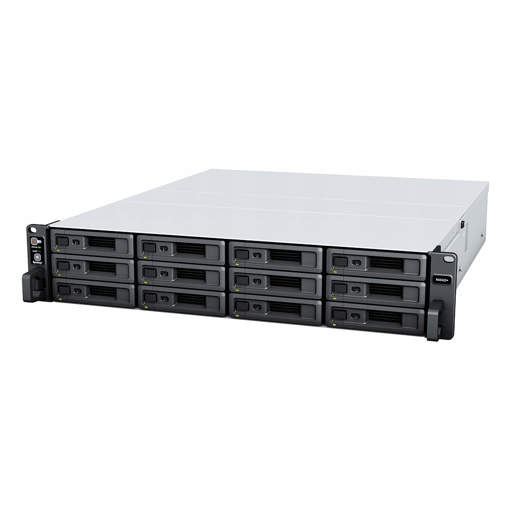 Synology RS2423+ 12-zátokový Nas server, Amd Ryzen, 8GB Ram, 2x 1GbE