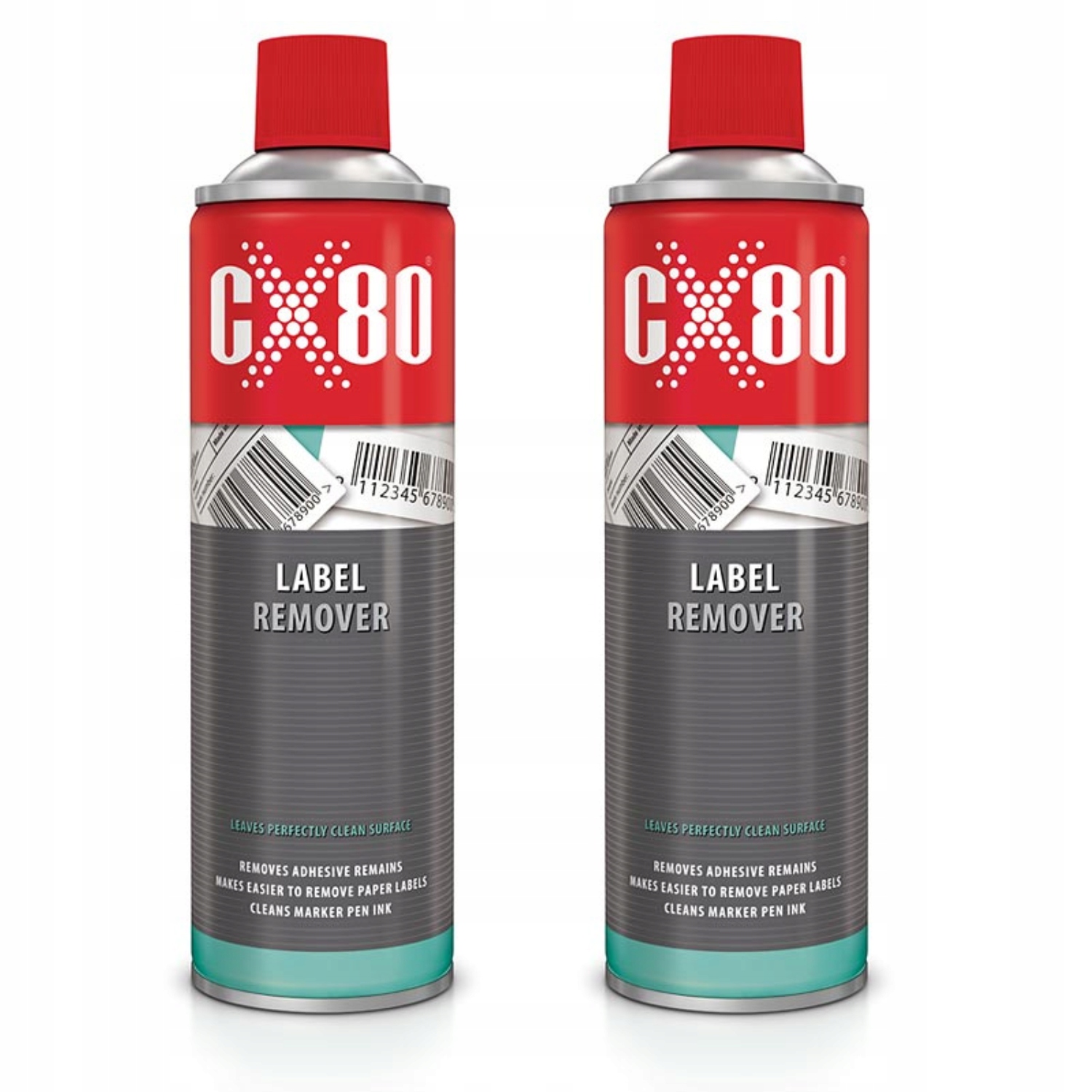 Levně CX80 Label Remover Tekutý sprej na odstraňování nálepek Mytí lepidla 500 ml x2