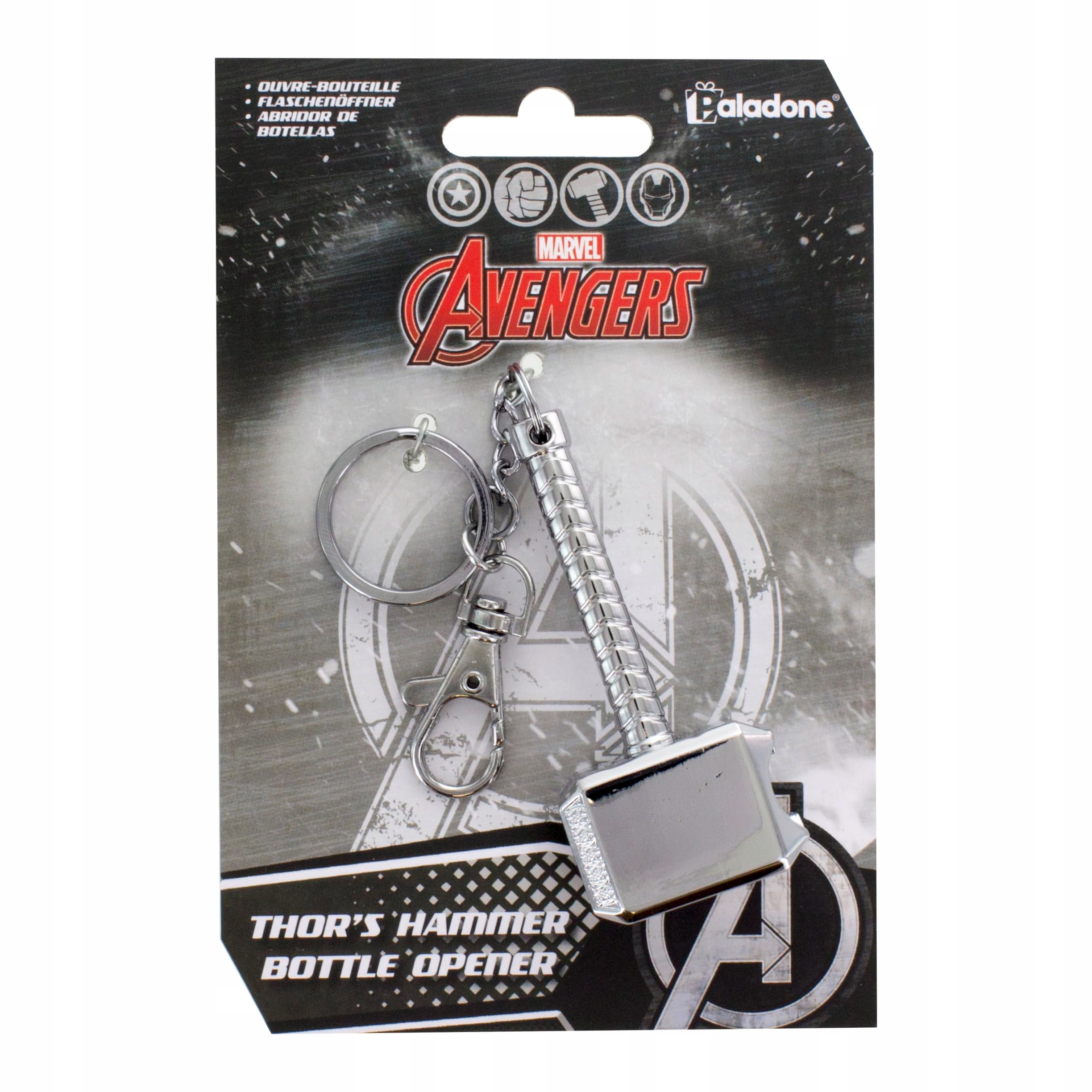 Official Marvel Avengers Thor's Hammer Bottle Opener Keyring
