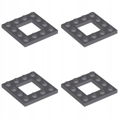 

Lego 64799 Płytka 4x4 szara ciemn Nowa (8g) 4 szt.