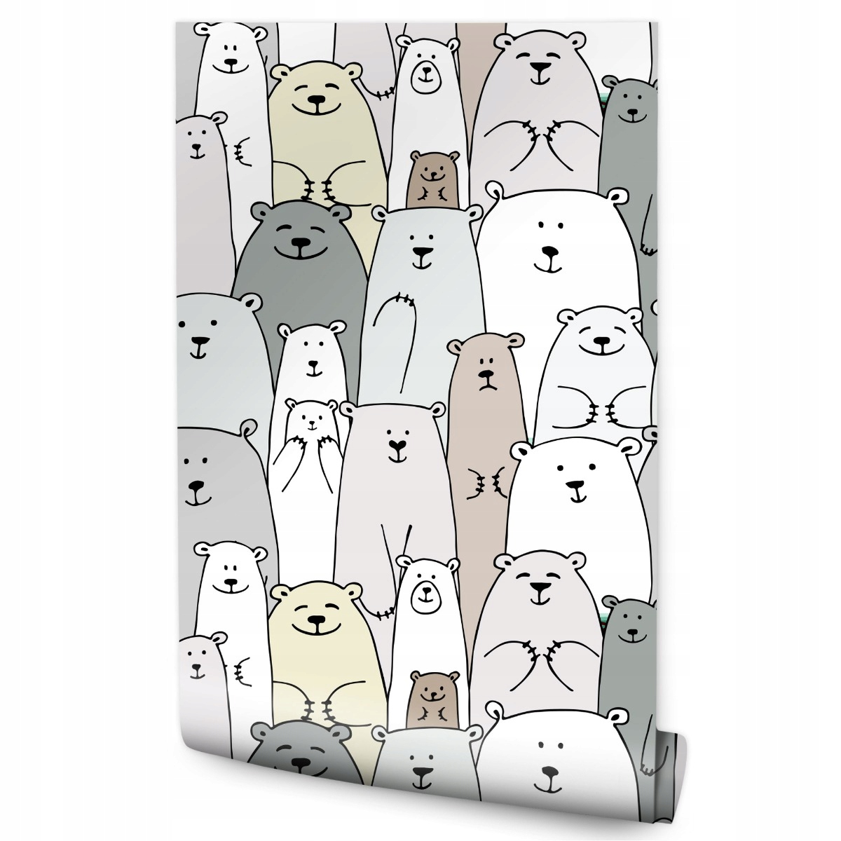 

Tapeta Do Pokoju Dziecka Kolorowe Rysunkowe Misie