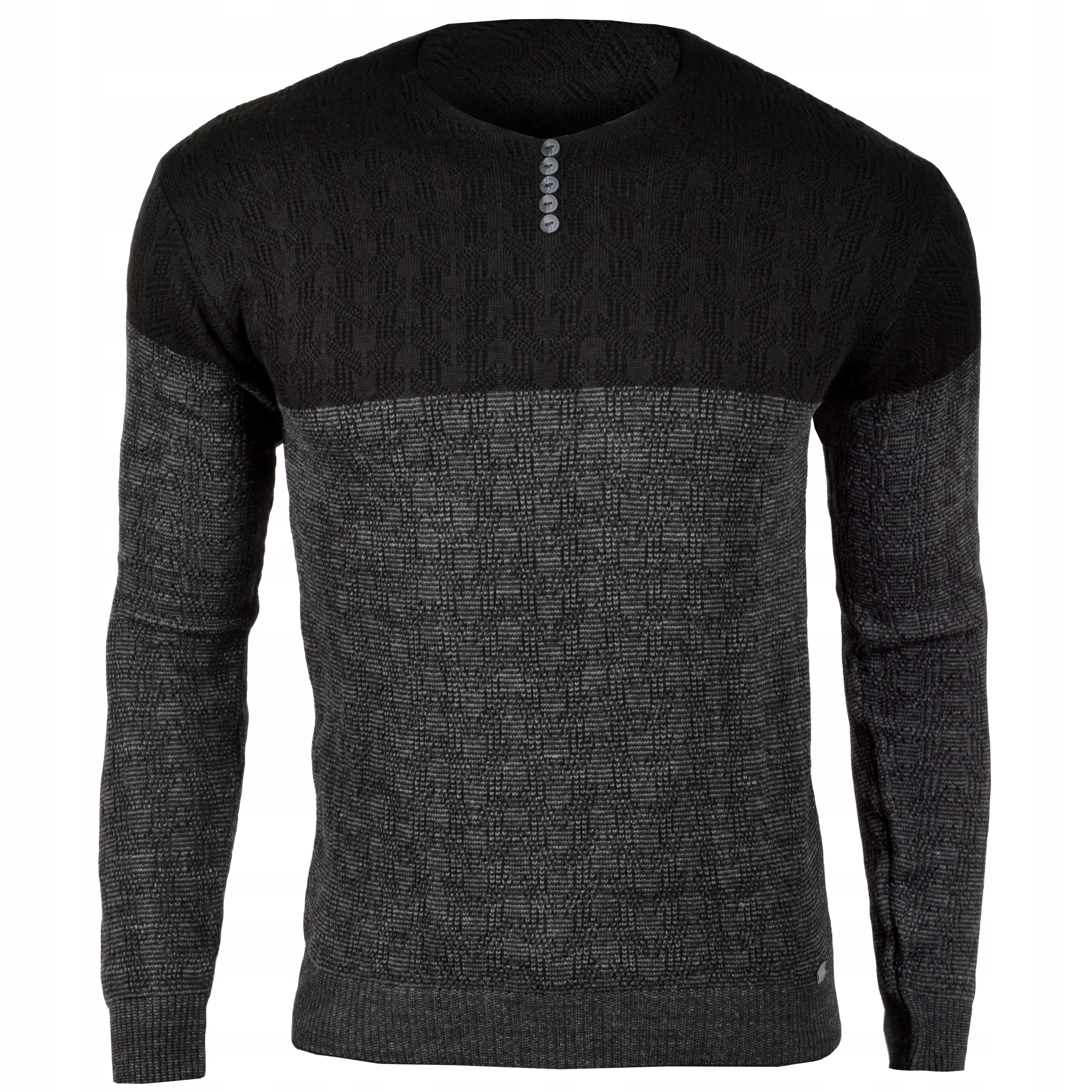 Sweter Męski V-neck Bluzka Casual