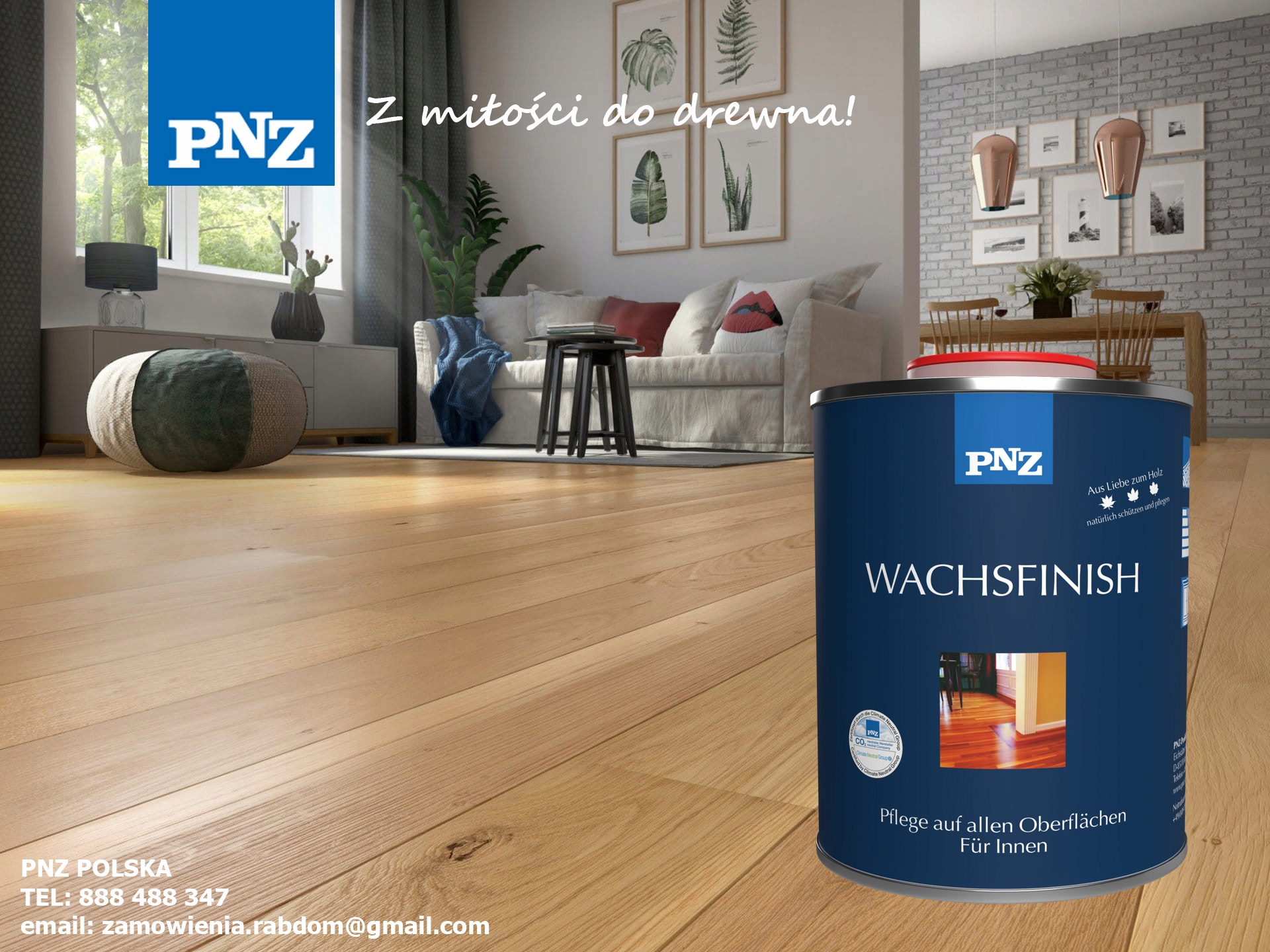 PNZ Wosk Regeneracyjny do drewna 2,5L Bezbarwny EAN 4011289073063