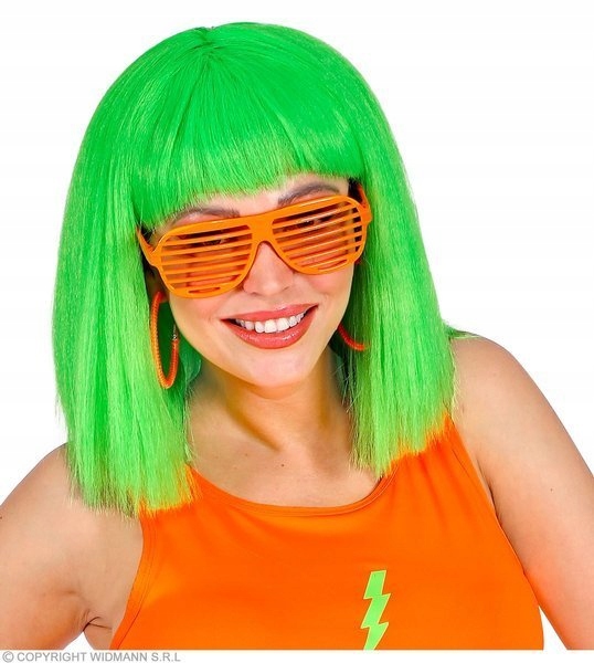 OKULARY ŻALUZJE POMARAŃCZOWE NEONOWE DISCO Marka Widmann