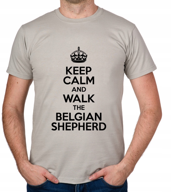 

koszulka Keep Calm Walk Belgian Shepherd prezent
