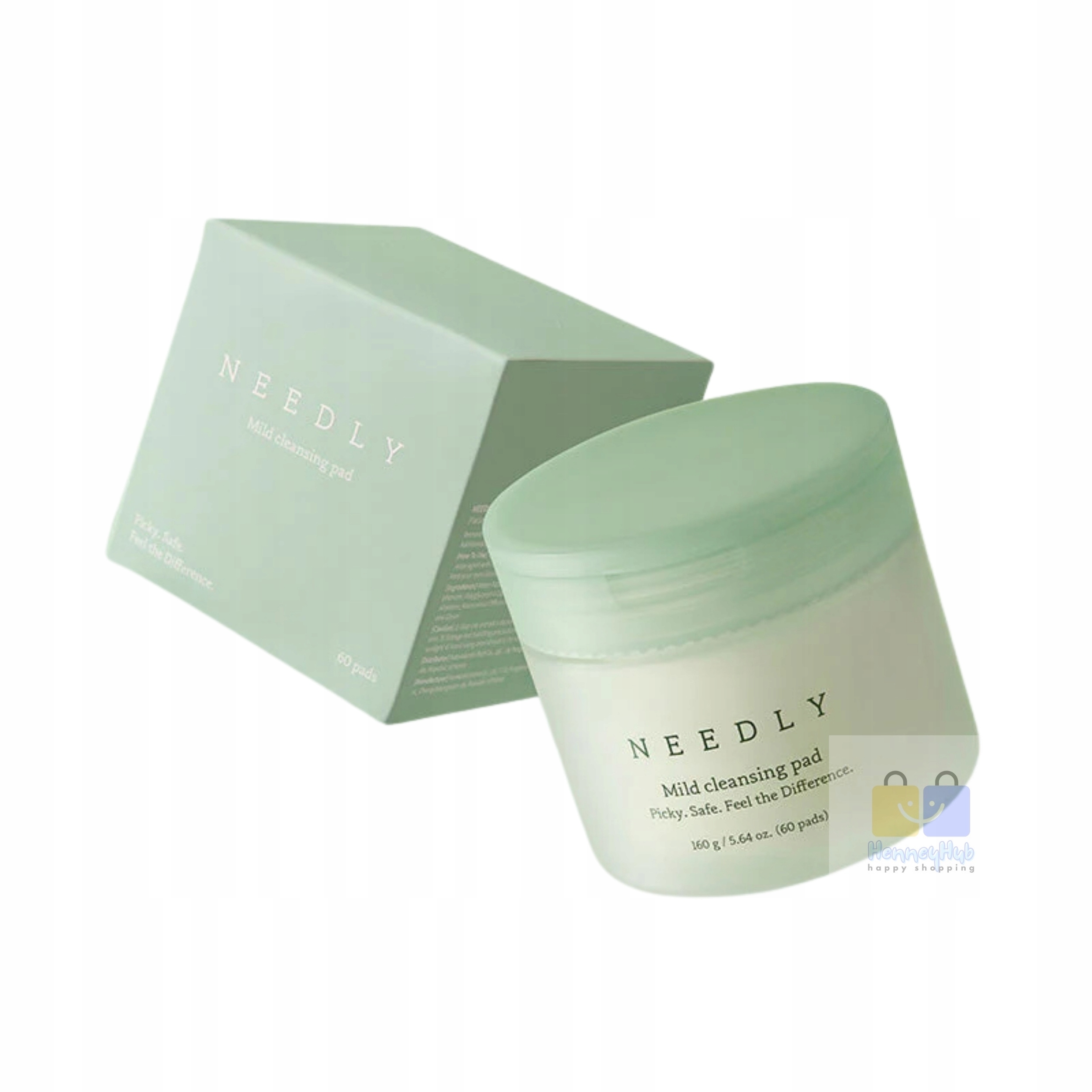 Needly Mild Cleansing Pad Delikatne Płatki Oczyszczające Skórę Twarzy 60szt