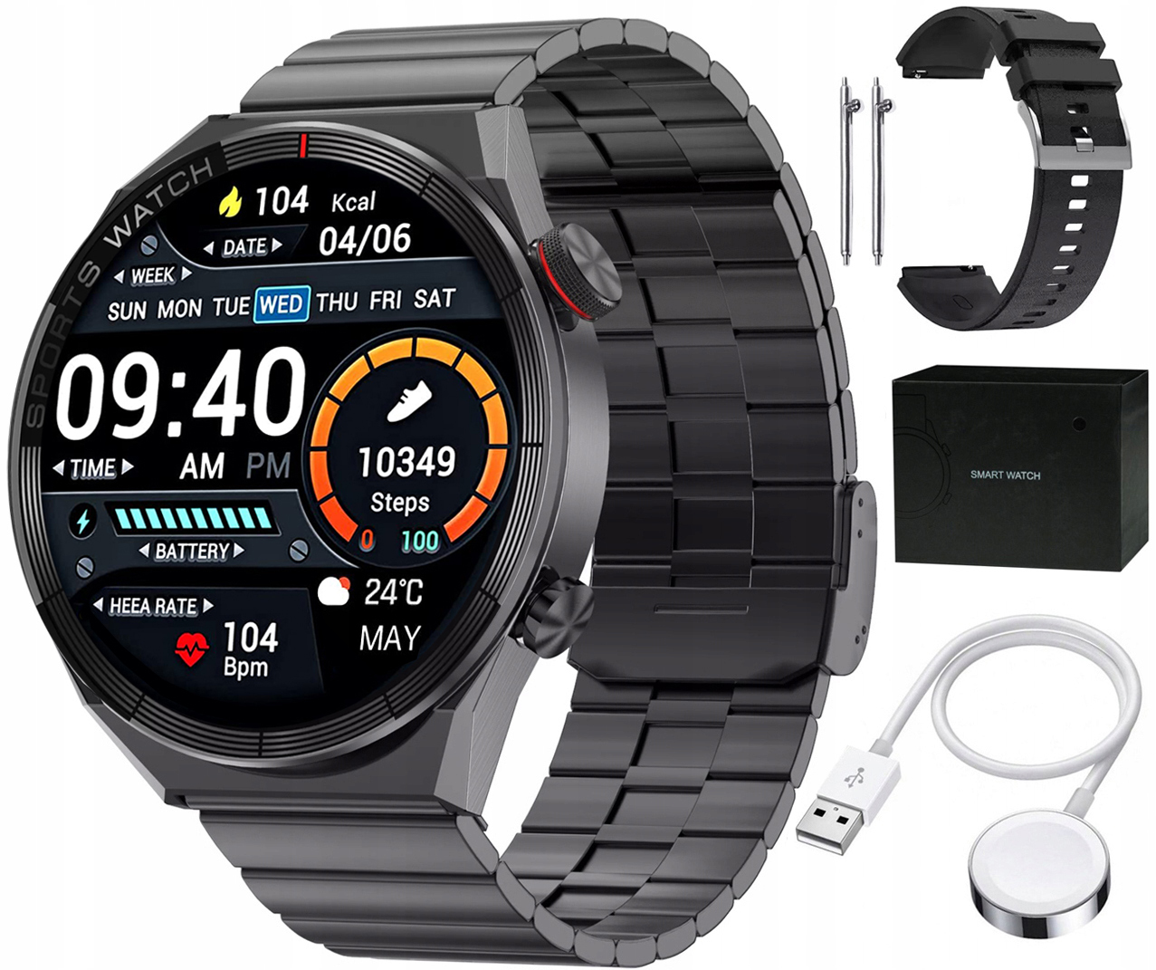 

Smartwatch Zegarek Indukcja 1.5CALA 454x454 Ekg Pl