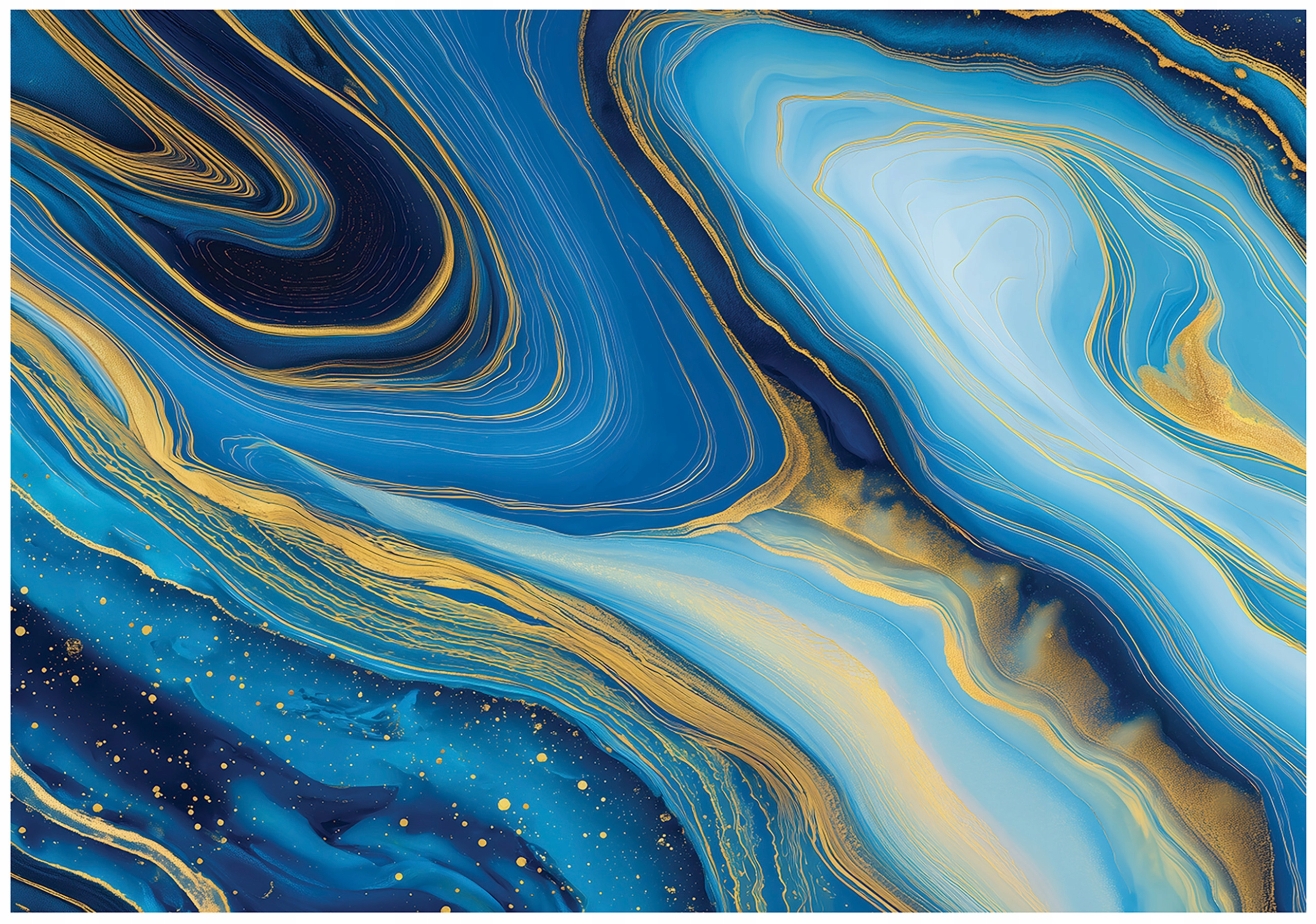 Fototapeta Mramor Modrý Zlatý Ložnice Obývací Pokoj Tapeta Flizelina 350x250