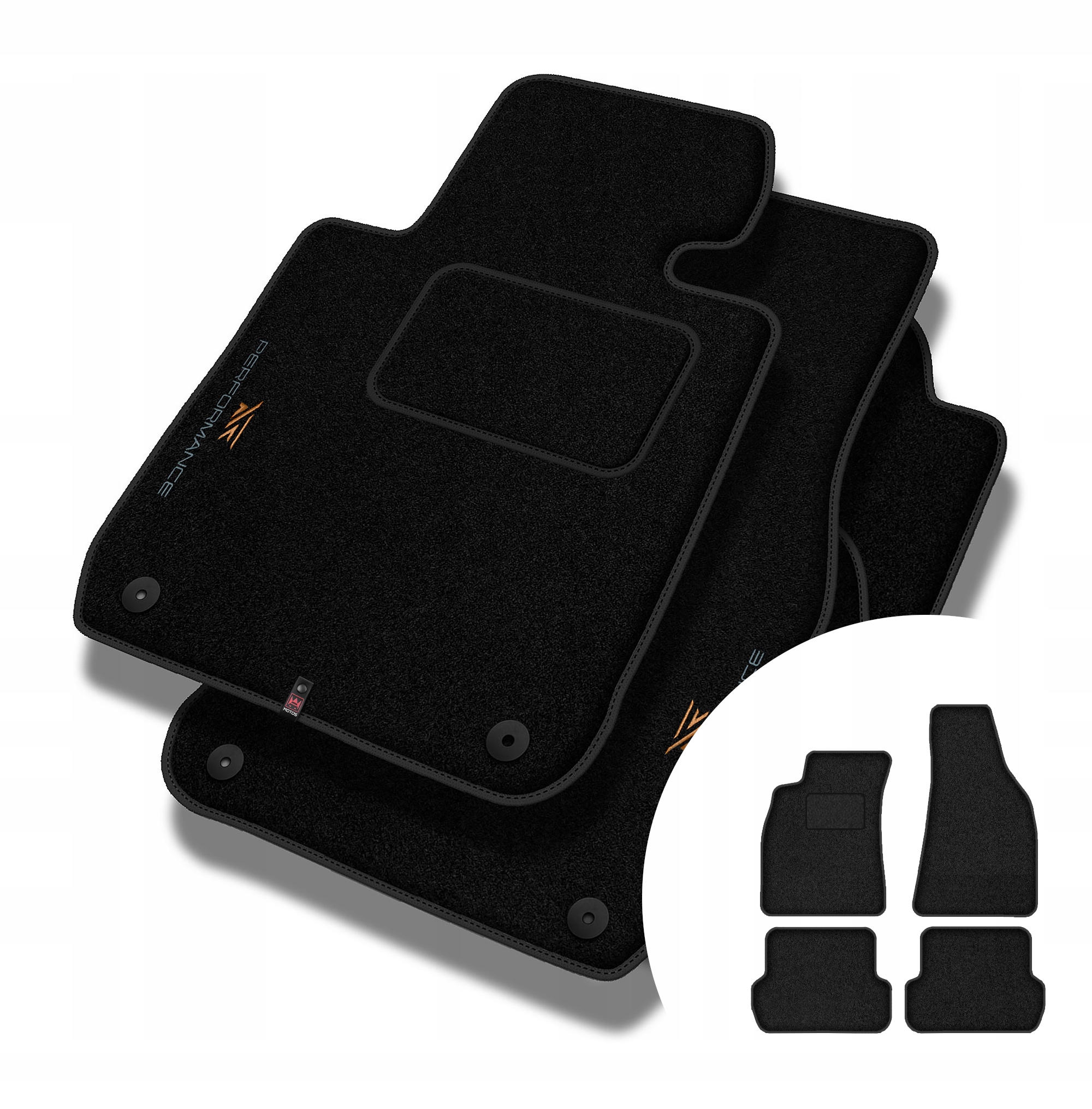 Velurové koberce Performance pro Audi A4 B7 2004-2008