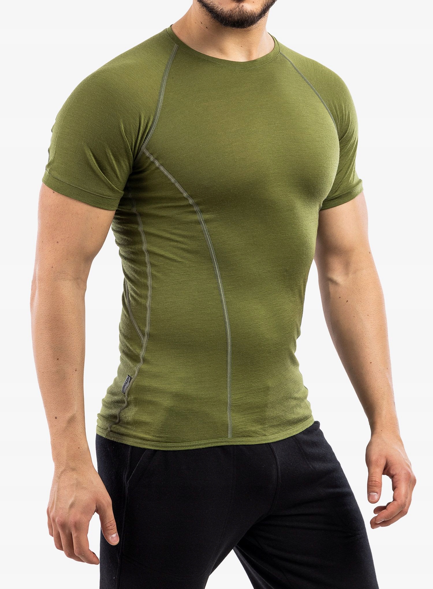 Tričko Sensor Merino Active s krátkým rukávem safari velikost