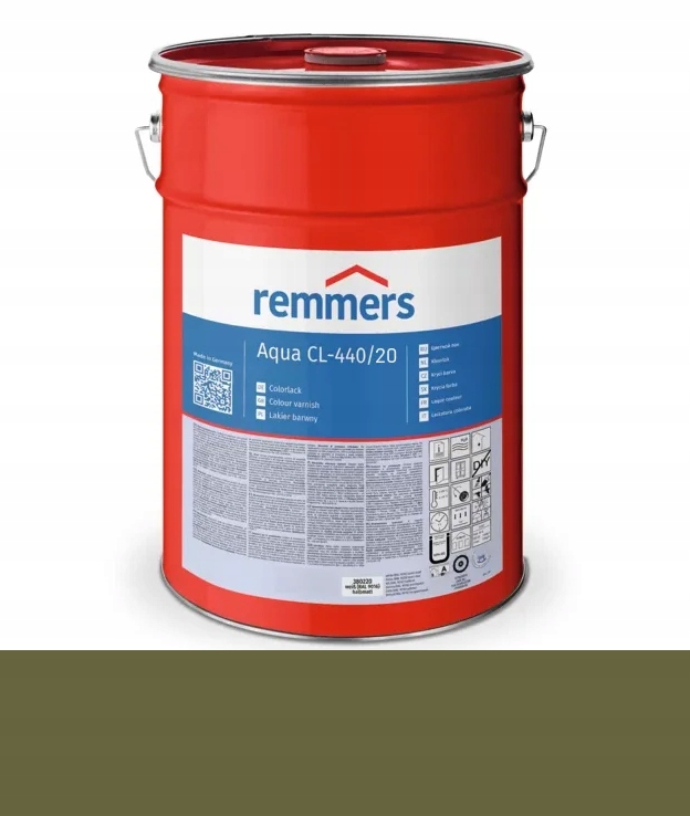 Remmers CL-440/20 Mat barva na nábytek krycí lak Mdf 2,5L Olivová