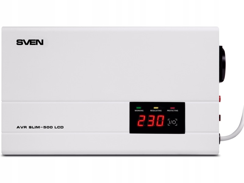 Stabilizator napięcia Sven Avr Slim-500 LCD 500VA 400W