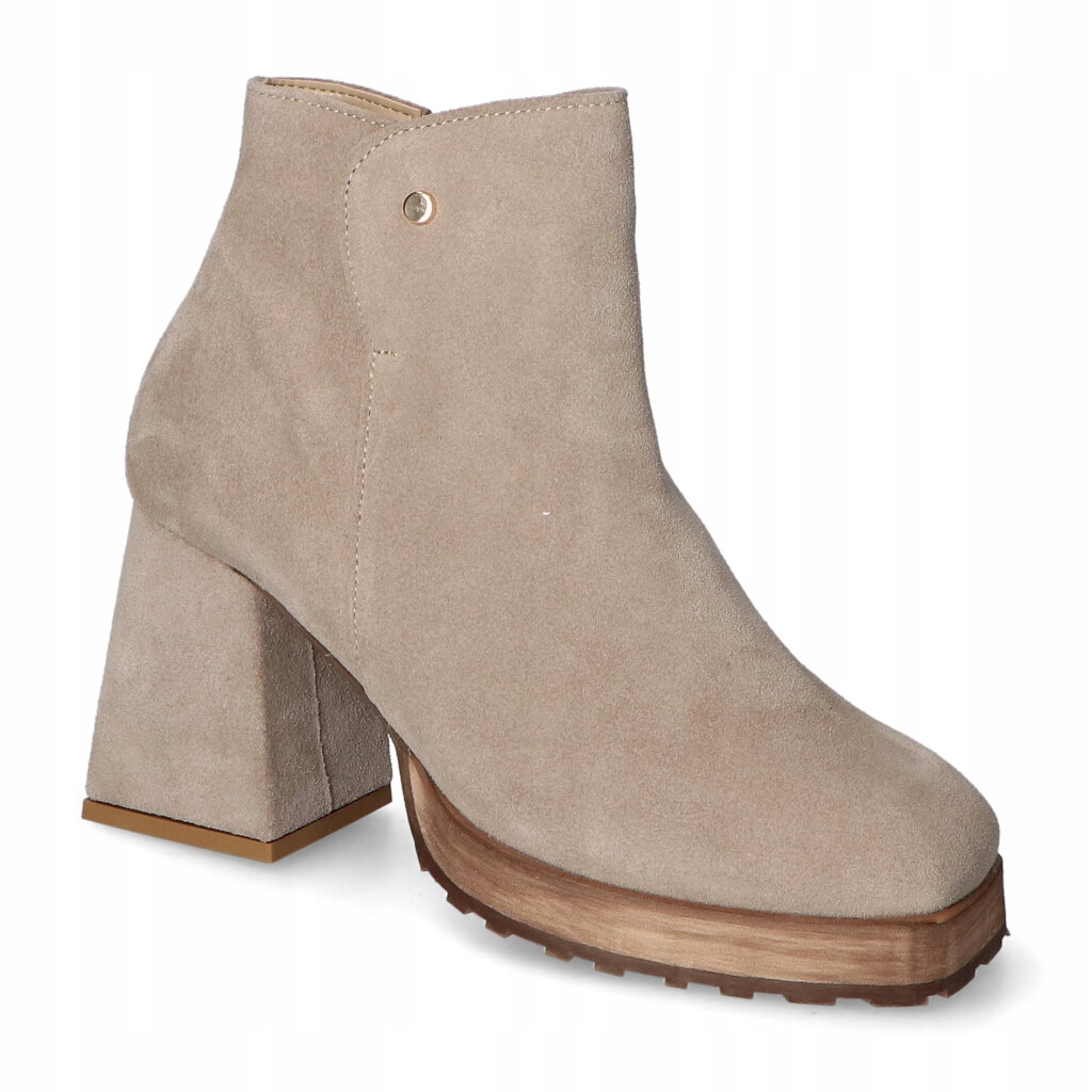 Kotníkové Boty Veronna 1305/KW Cappucino semiš 40