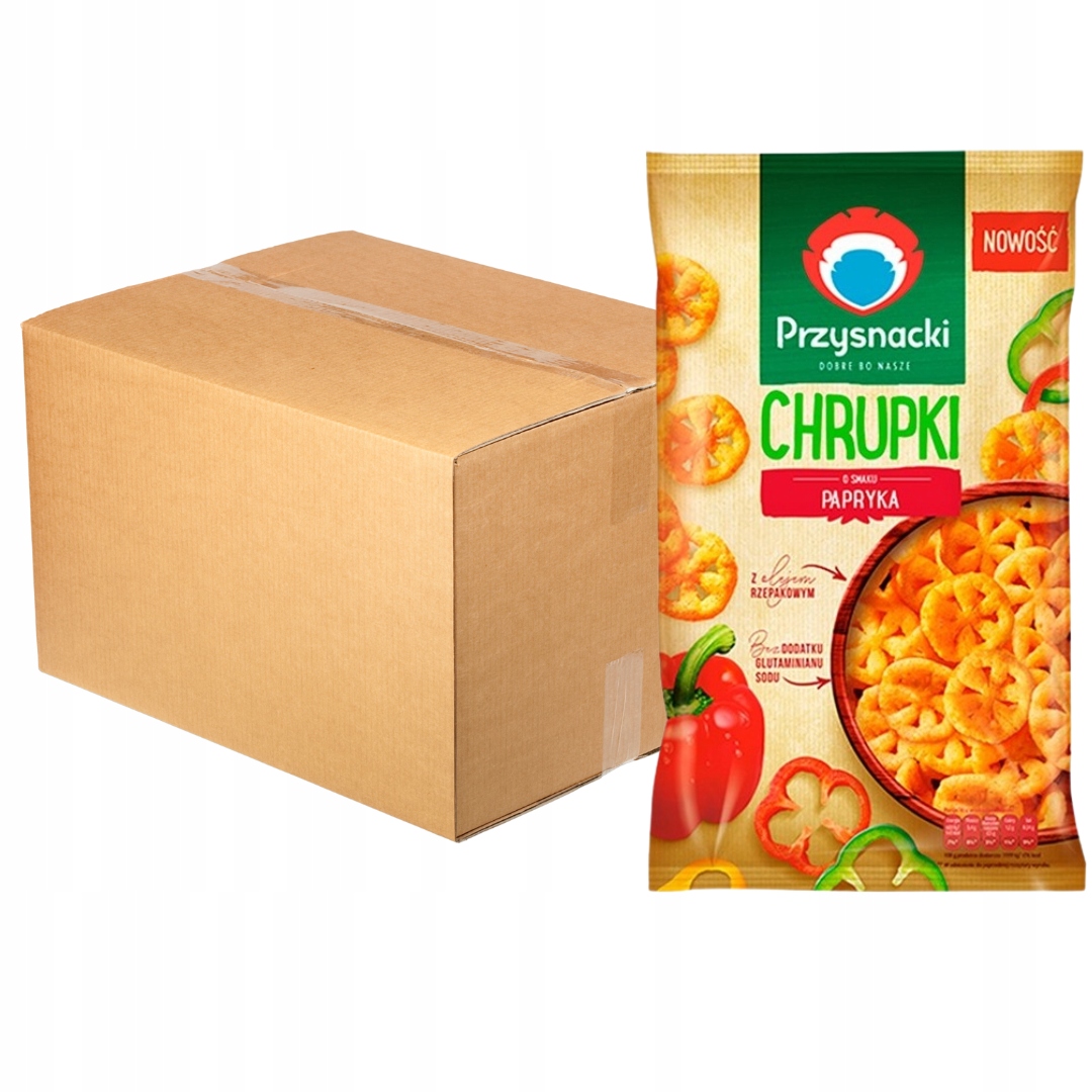 Levně Przysnacki brambůrky s paprikovou příchutí 120 g x 16 kusů