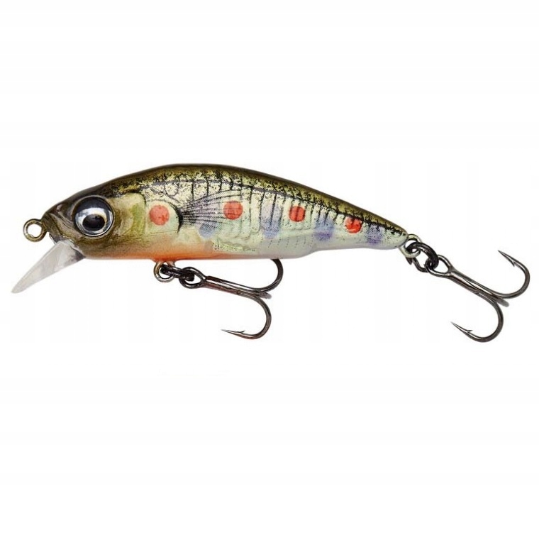 Wobler 3D Sticklebait Twitch 5.5CM 7G Sinking Brown Trout Smolt 1szt