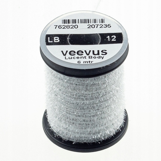 Nić Do Wiązania Much Z Chenillem Veevus Lucent Body LB12 Clear