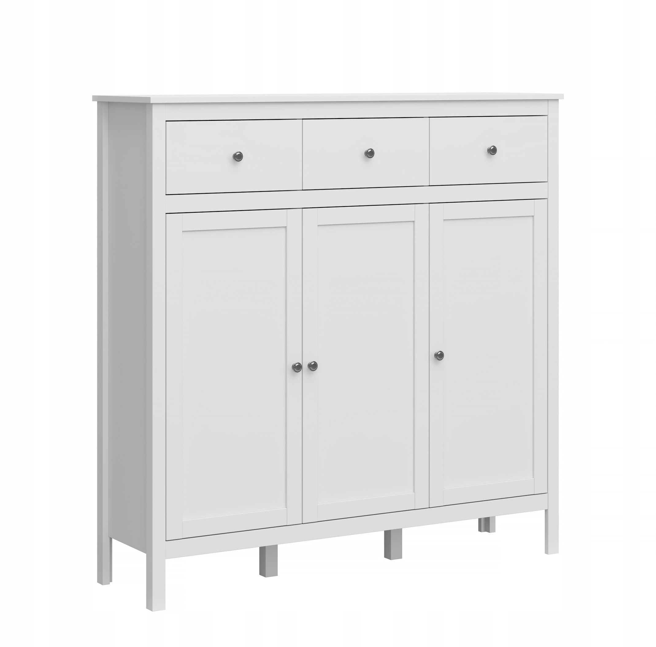 Duża biała skandynawska KOMODA Z SZUFLADAMI OL-09