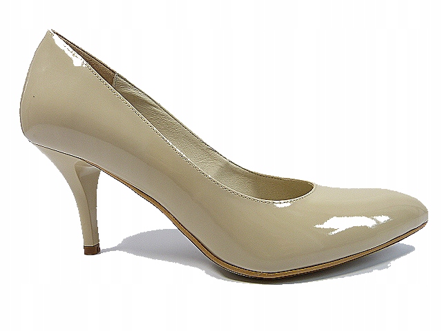 klasické béžové kožené lodičky J.w. 40