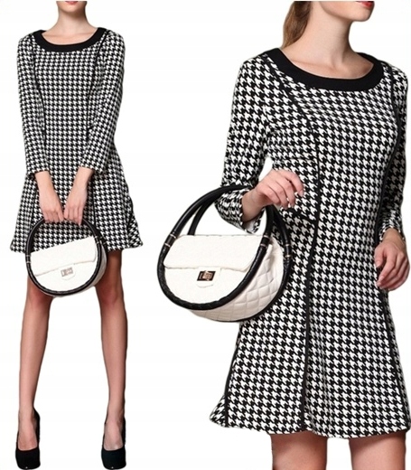 

Marka Sukienka Jakość Polska Pepitka Bawełna XL