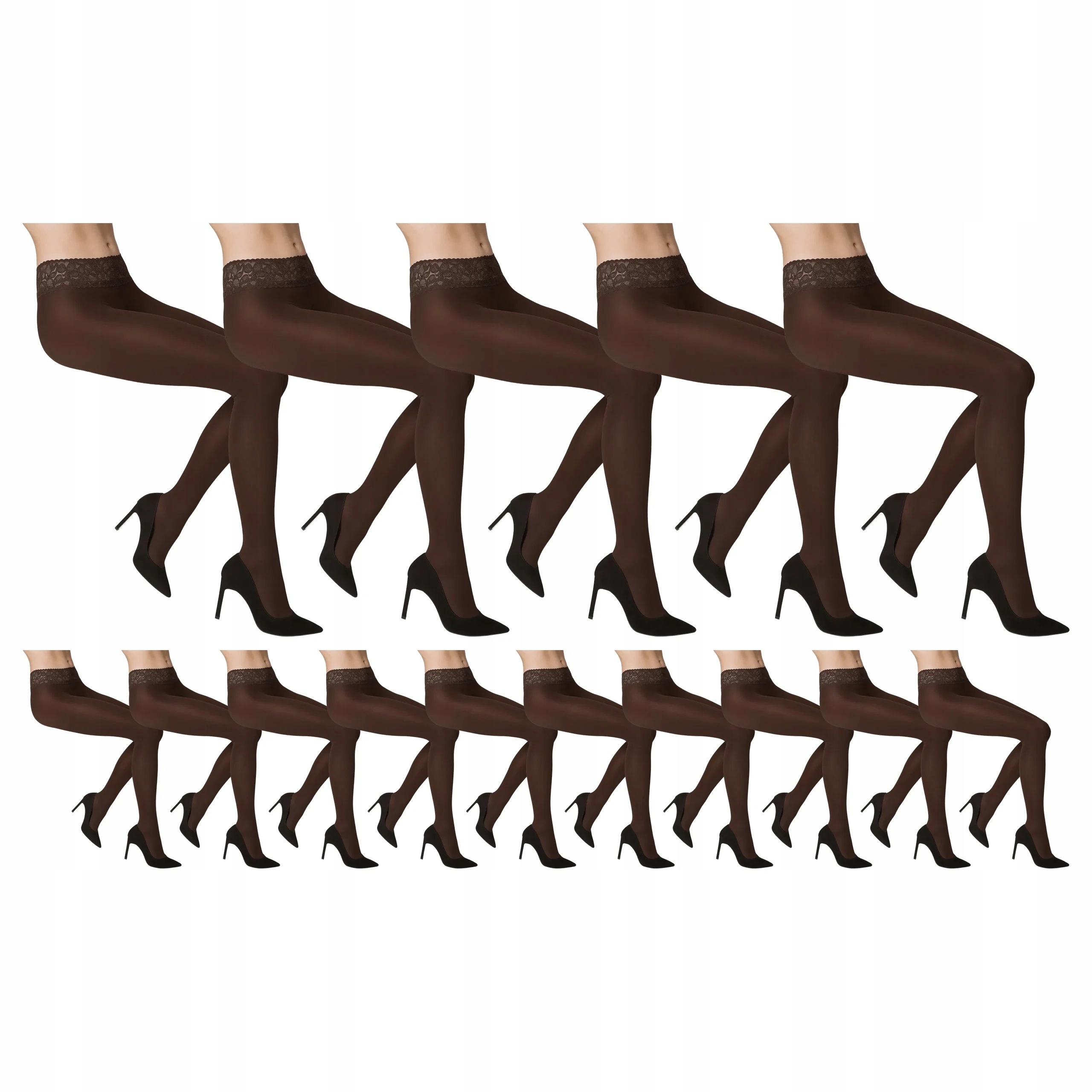 15 x Punčocháče Erotic Vita Bassa 50 den Marilyn Bronzo 4-L