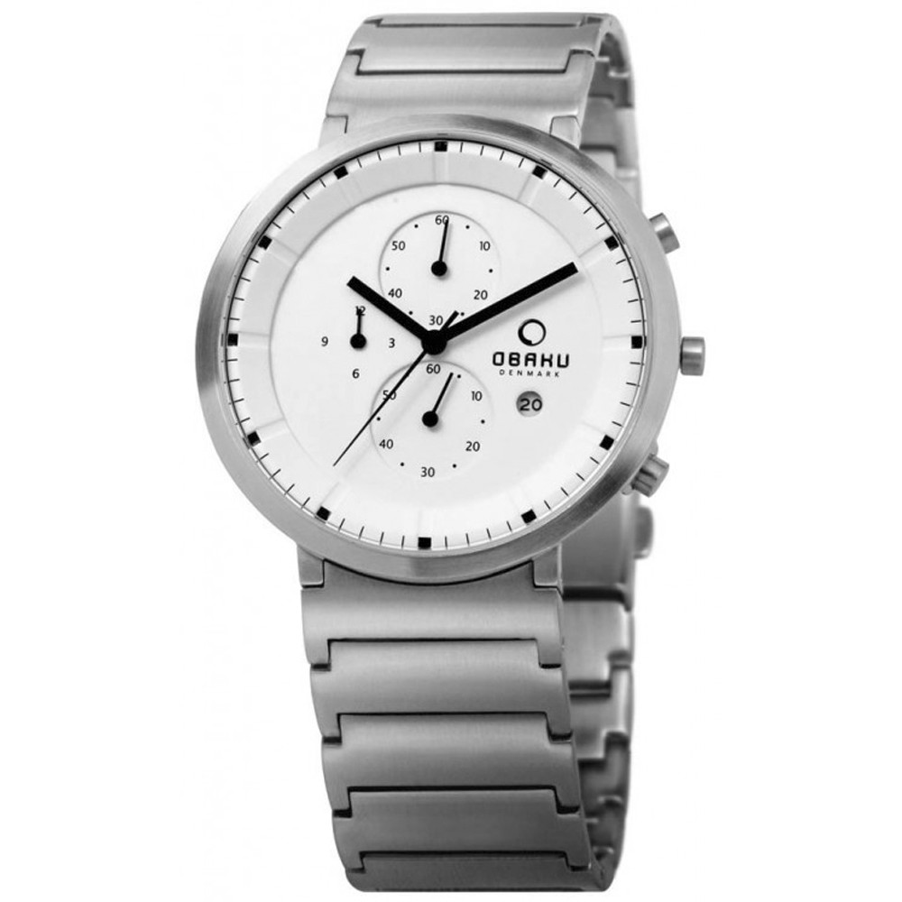 Pánské Hodinky Obaku Denmark V147GCWSC1 stříbrný náramek