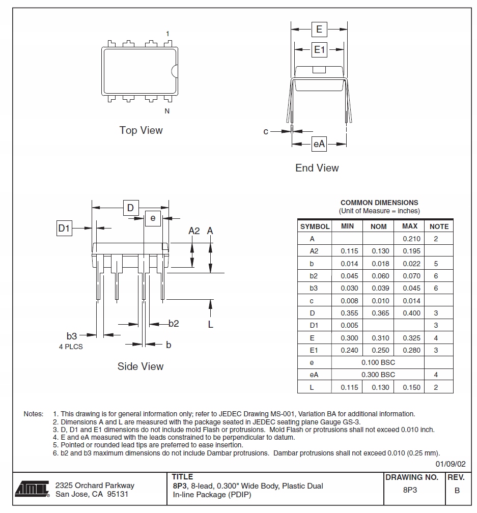MIKROKONTROLER ATTINY13A-PU DIP08 Producent Inna