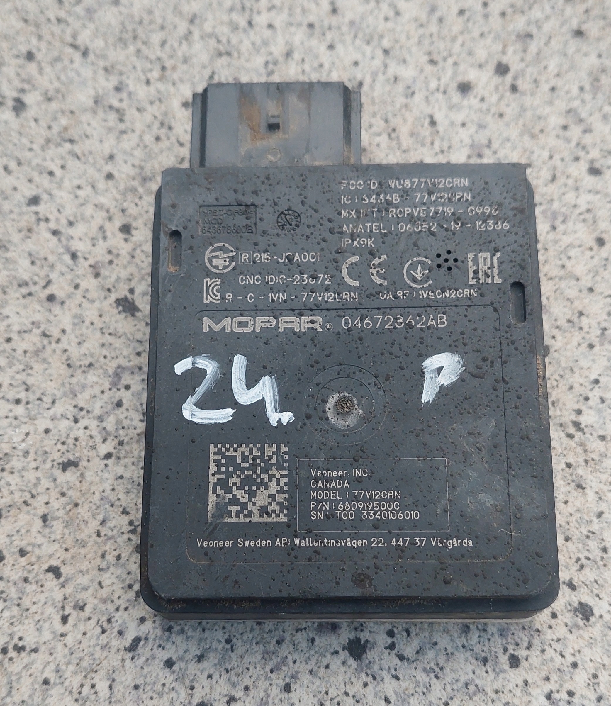 Dodge CHALLENGER 20 21 22 модуль 04672862AB Номер 24