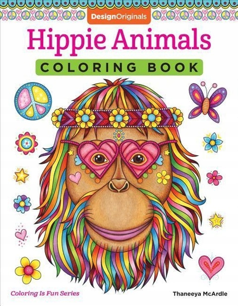 Hippie Animals Coloring Book THANEEYA MCARDLE