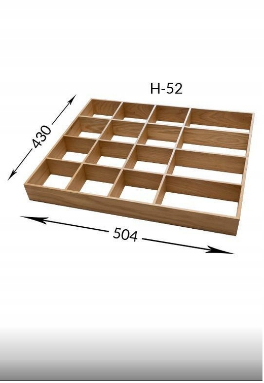 Peka 07.37116.D Drevená mriežka 16 komôr/ dub