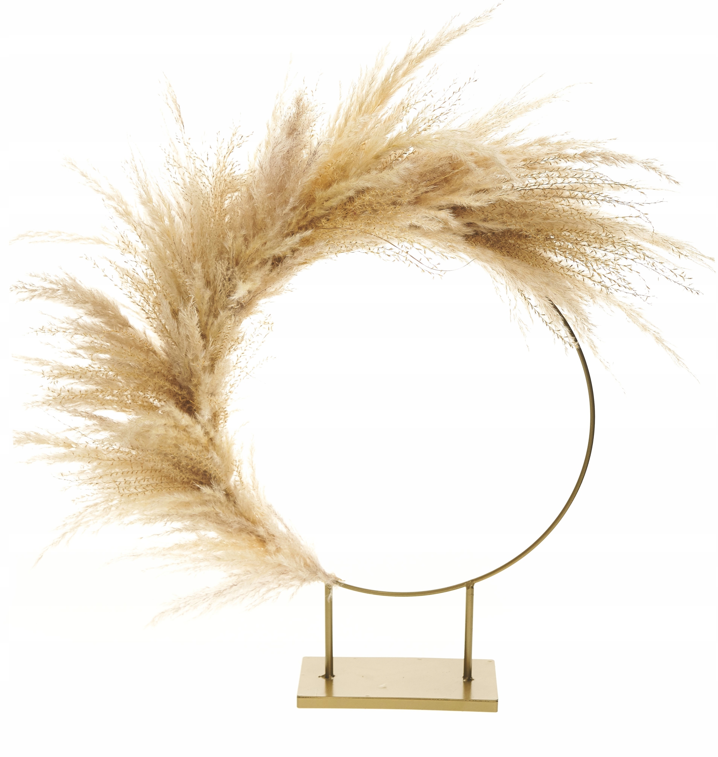 WIANEK NA PODSTAWIE STROIK TRAWA PAMPASOWA BOHO