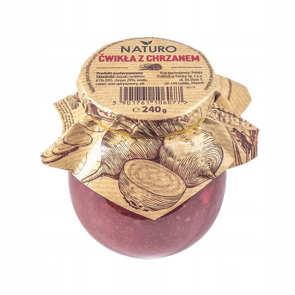 Levně Naturo Červená Řepa s křenem 240 g Sada: 8 ks
