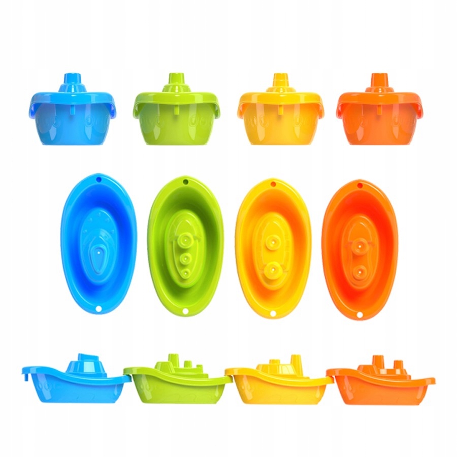 ŁÓDECZKI DO KĄPIELI do piasku zestaw 4 szt Marka Technok