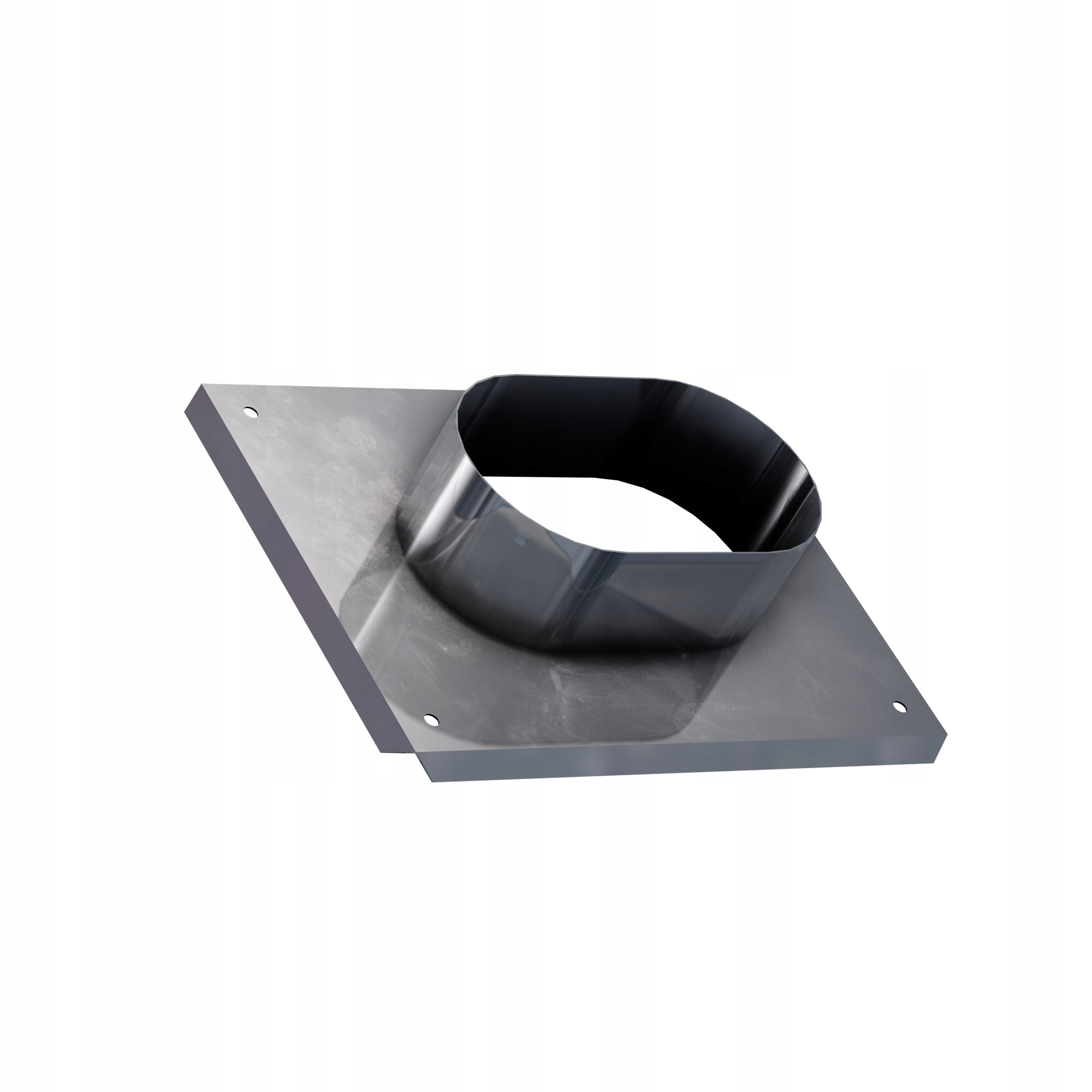 Ko Střešní přechod oválný 130x200 mm gr 0,8 mm komín vložka ocel žár ovál