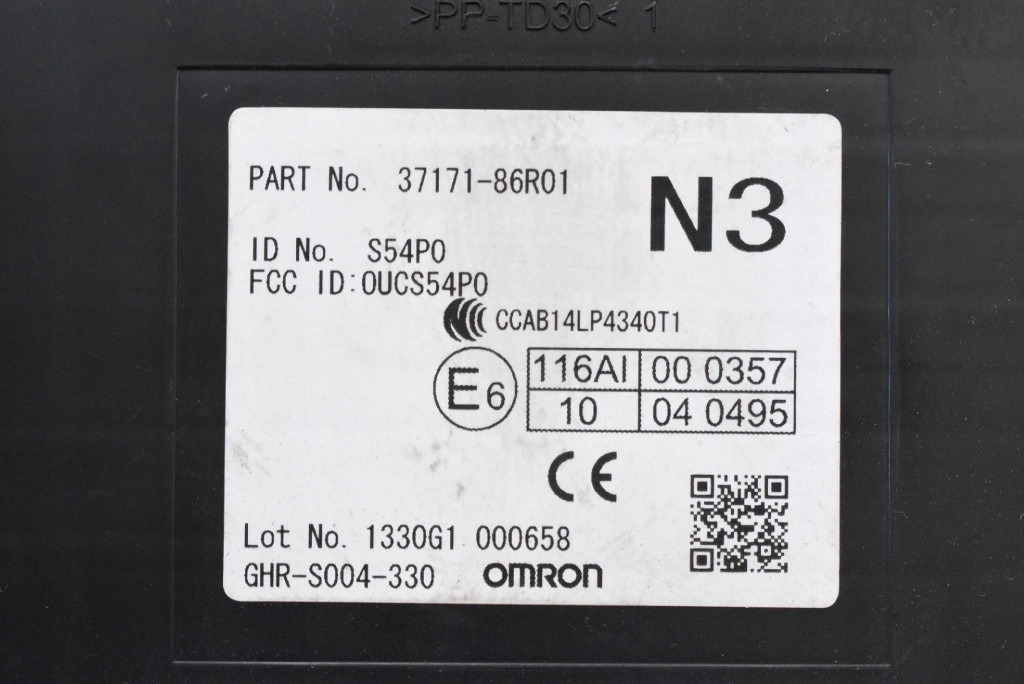 control unit module BCM 37171-86R01 SUZUKI VITARA 3 III 1.4 B-JET HYBRID 129 KM
