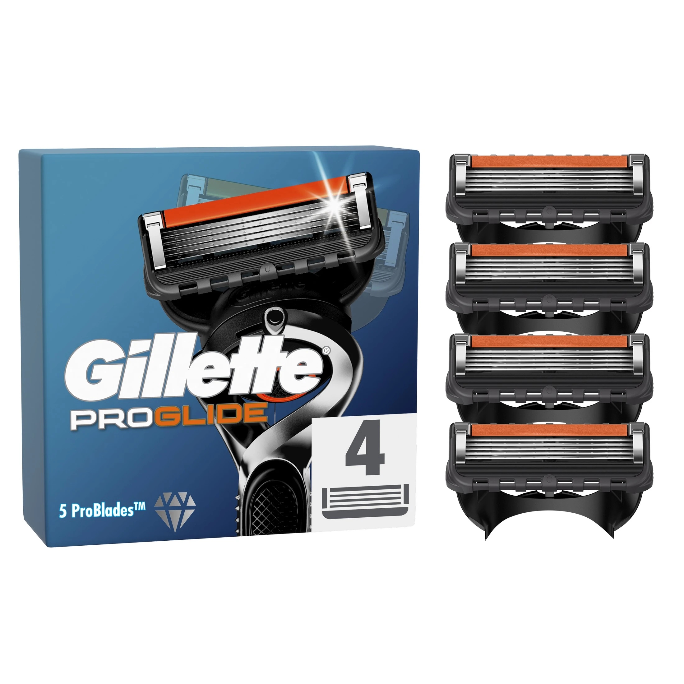 Gillette Fusion ProGlide náhradní hlavice 4 kusy p