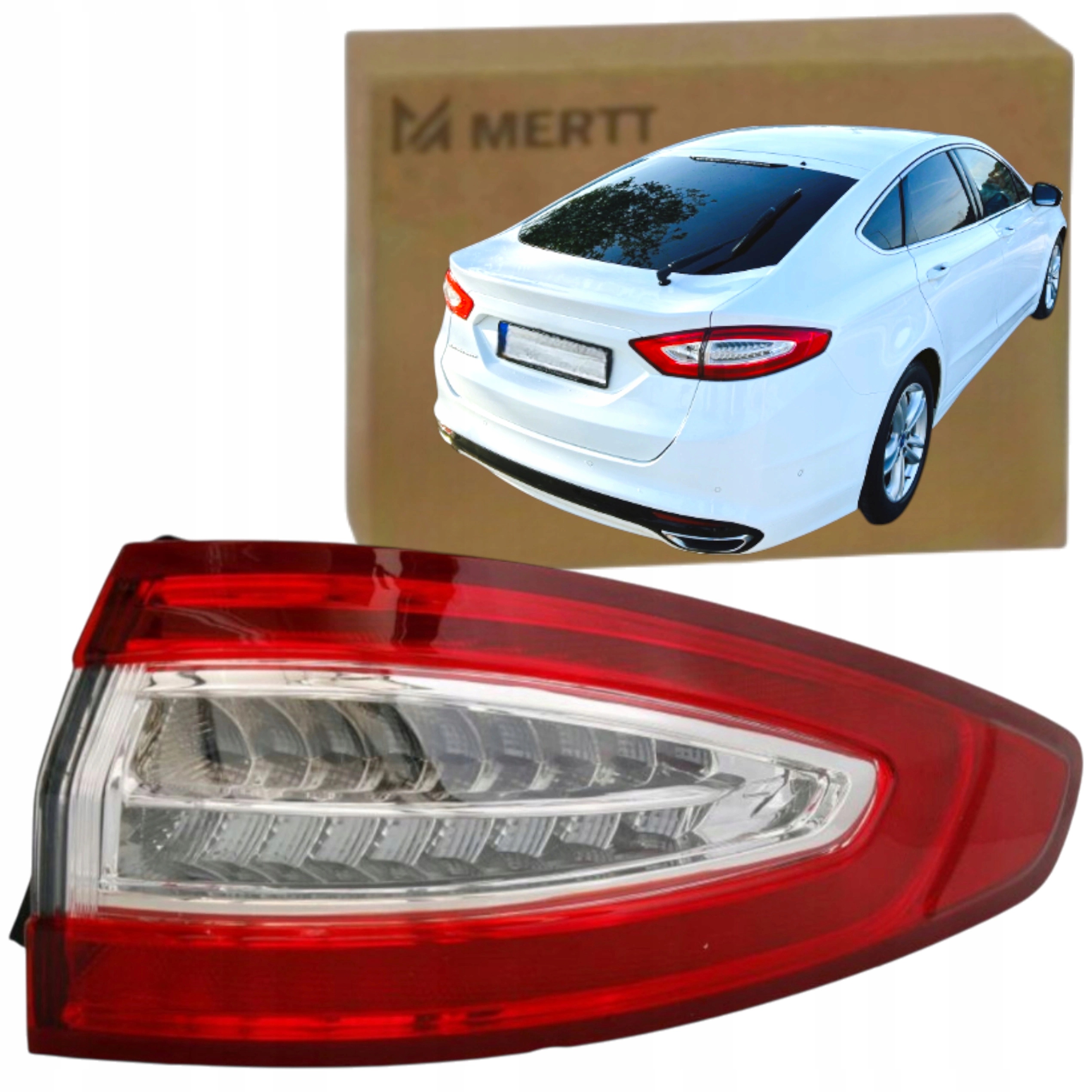 Ford Mondeo MK5 V Fusion 2013-2019 Lampa Zadní Pravá Led Venkovní Eu