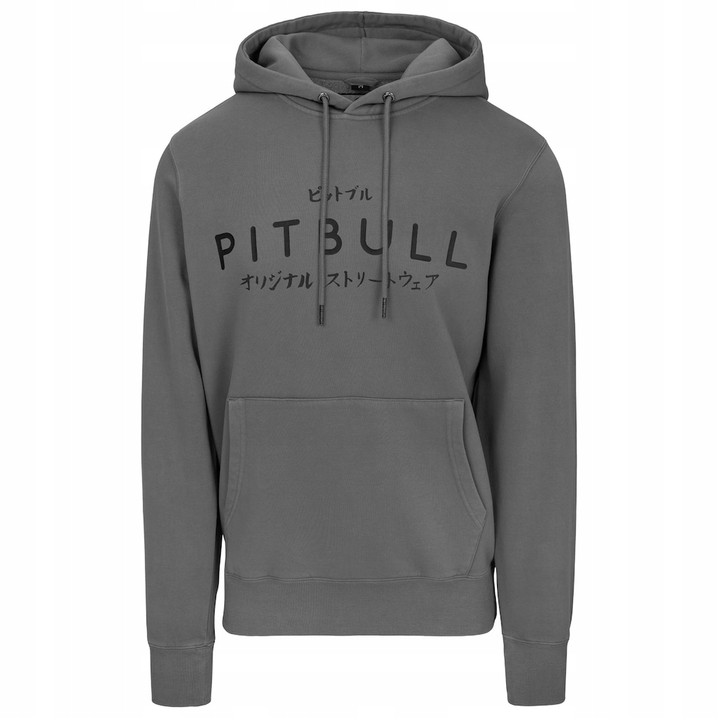 Mikina s kapucí Pitbull Washed Mt Fuji Hooded Grey XXL