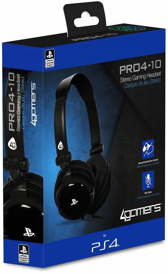 SŁUCHAWKI HEADSET SONY PRO SLIM GAMINGOWE Z MIKROFONEM CZARNE SOLIDNE PS4