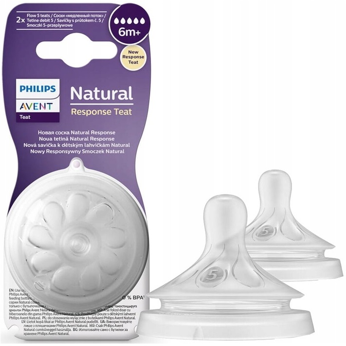 

Avent Natural Response Smoczek Do Butelki 2szt 6m+