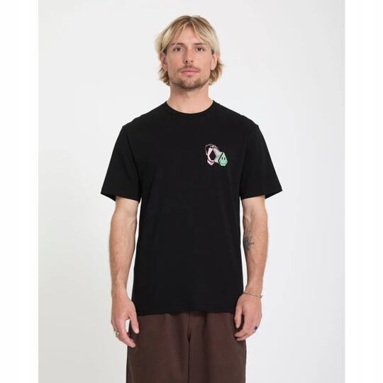 triko Volcom Aura Black Velikost oblečení: L