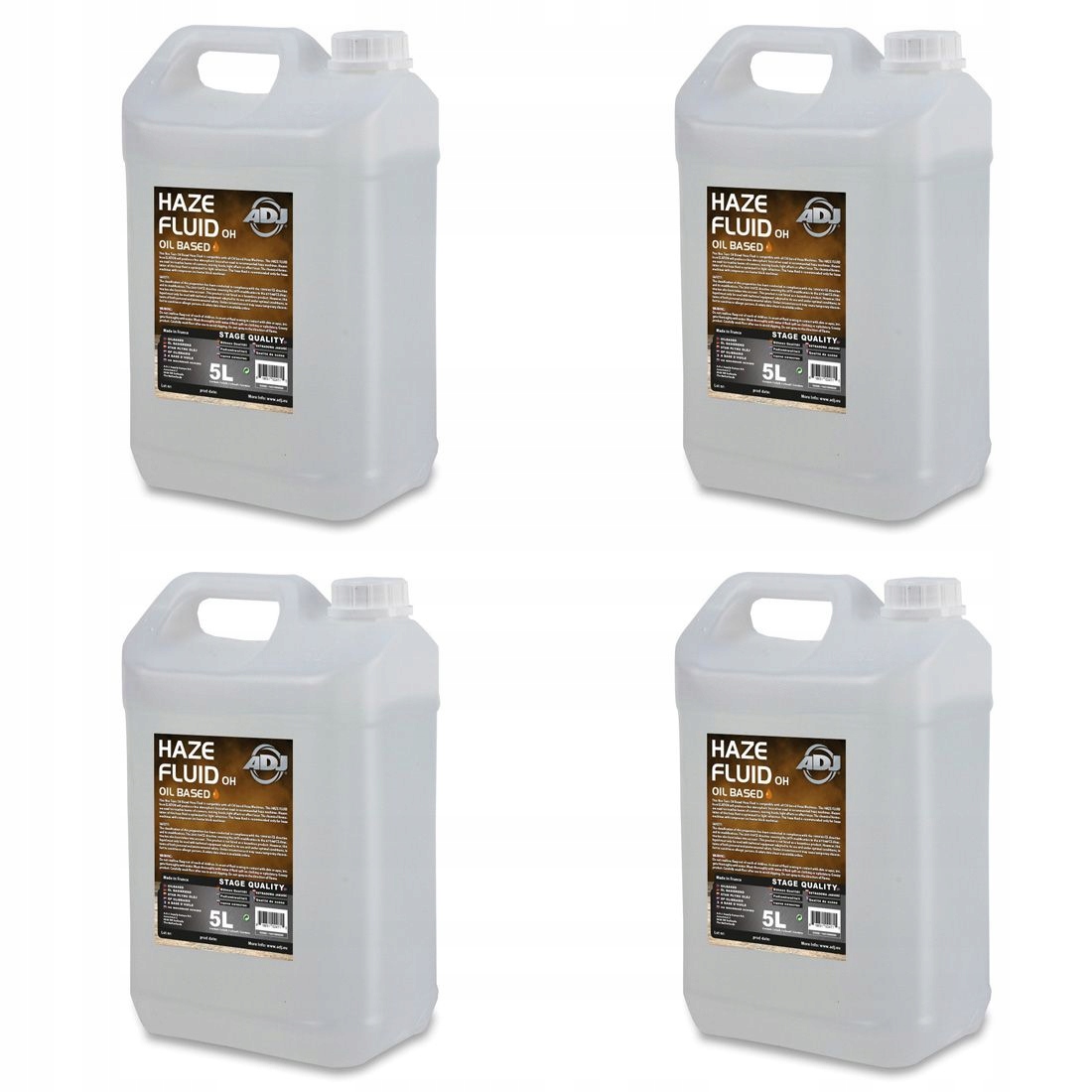 ADJ 4x ADJ Haze Fluid oil based 5l - płyn