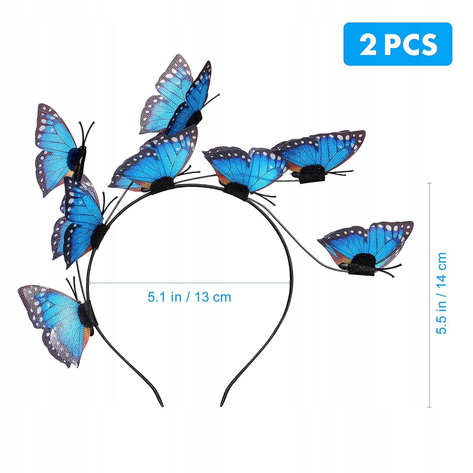 OPASKI MODOWE DO WŁOSÓW NIEBIESKIE I KOLOROWE AKCESORIA Płeć uniseks