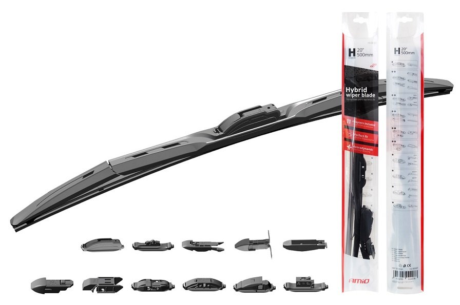 Pióro wycieraczki Hybrid multiconnect 21" 530mm 53cm 11 adapterów Amio