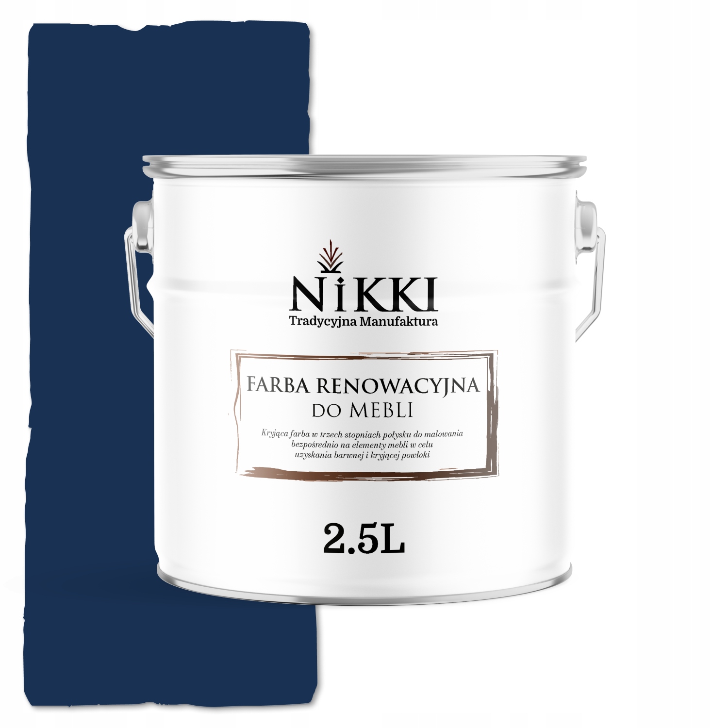 Farba Na Kuchynský Nábytok Predná Strana Modrá Kobaltová RAL5013 Mat 2,5 L